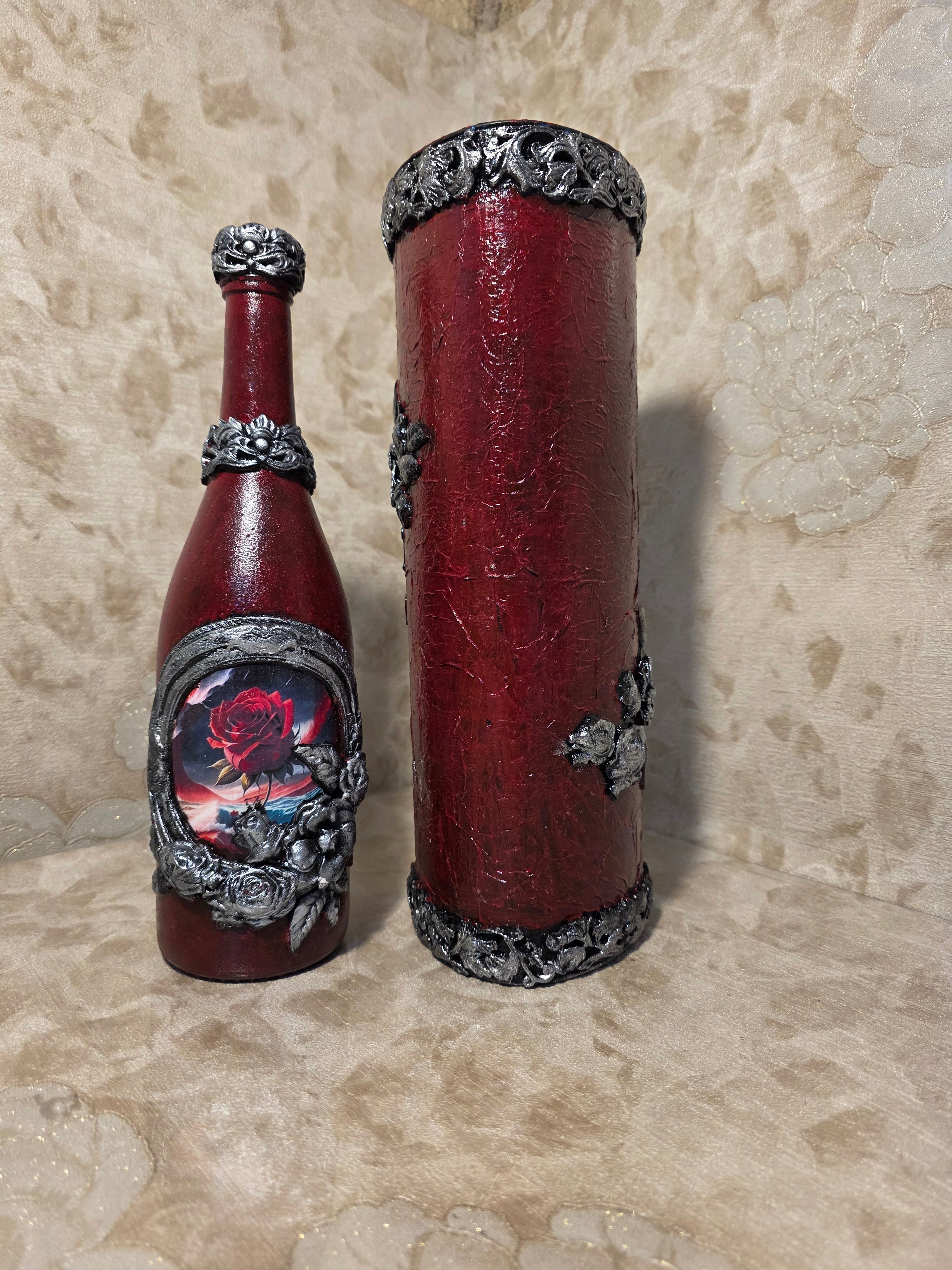 Decorated bottle Dark Romance