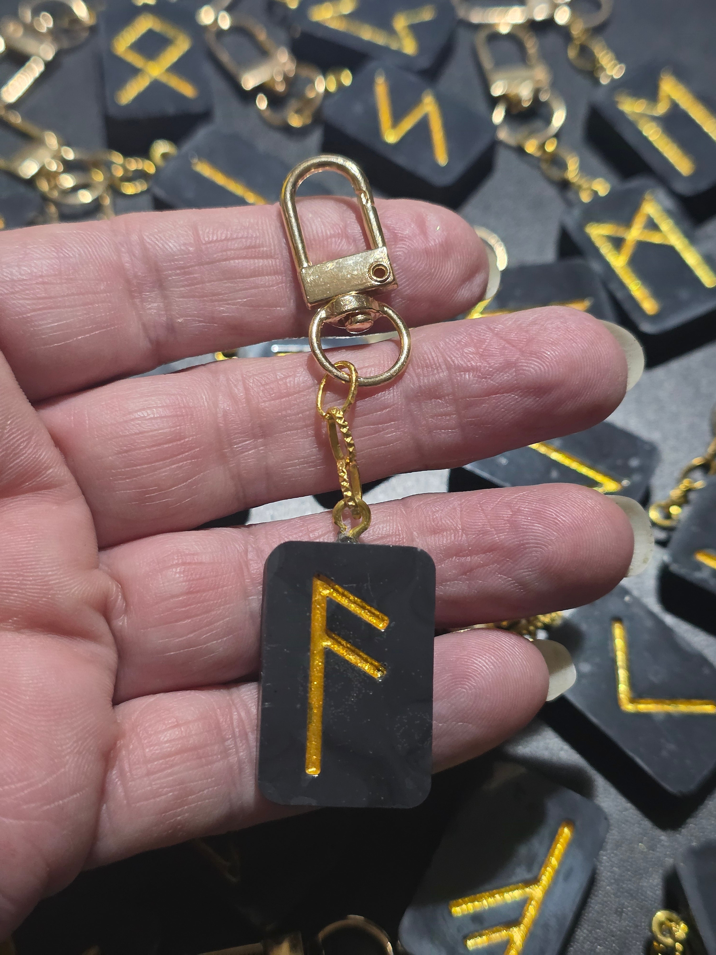 Elder Futhark Rune Keychain