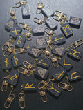 Complete Set of 24 Elder Futhark Runes - Keychains