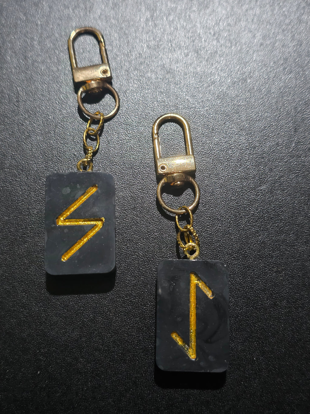 Complete Set of 24 Elder Futhark Runes - Keychains