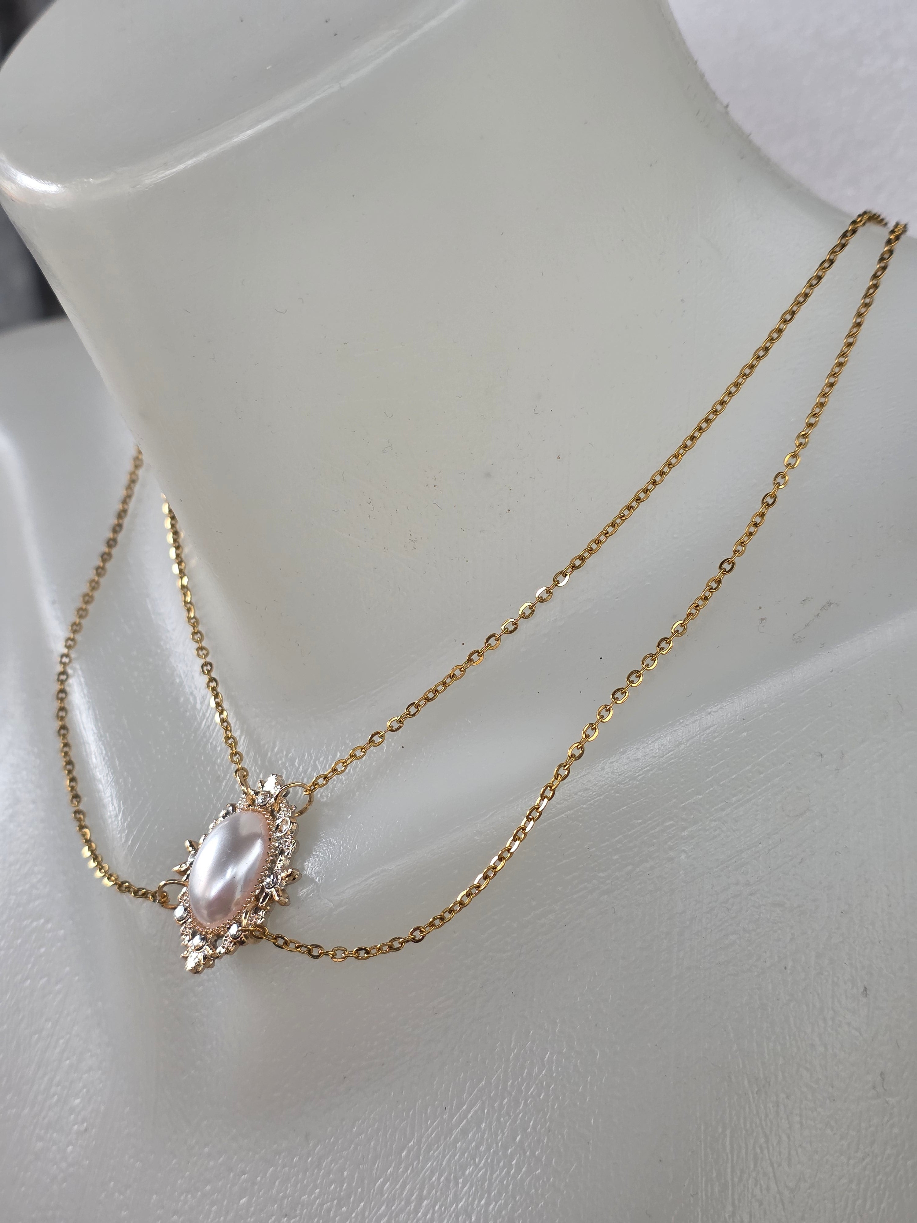 Victorian Pearl Choker Necklace