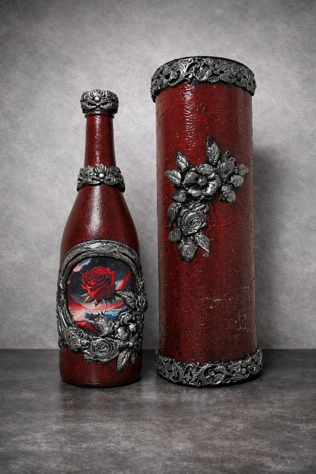 Decorated bottle Dark Romance