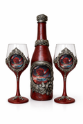 Dark Romance Wine Set - Bottle & 2 Glasses