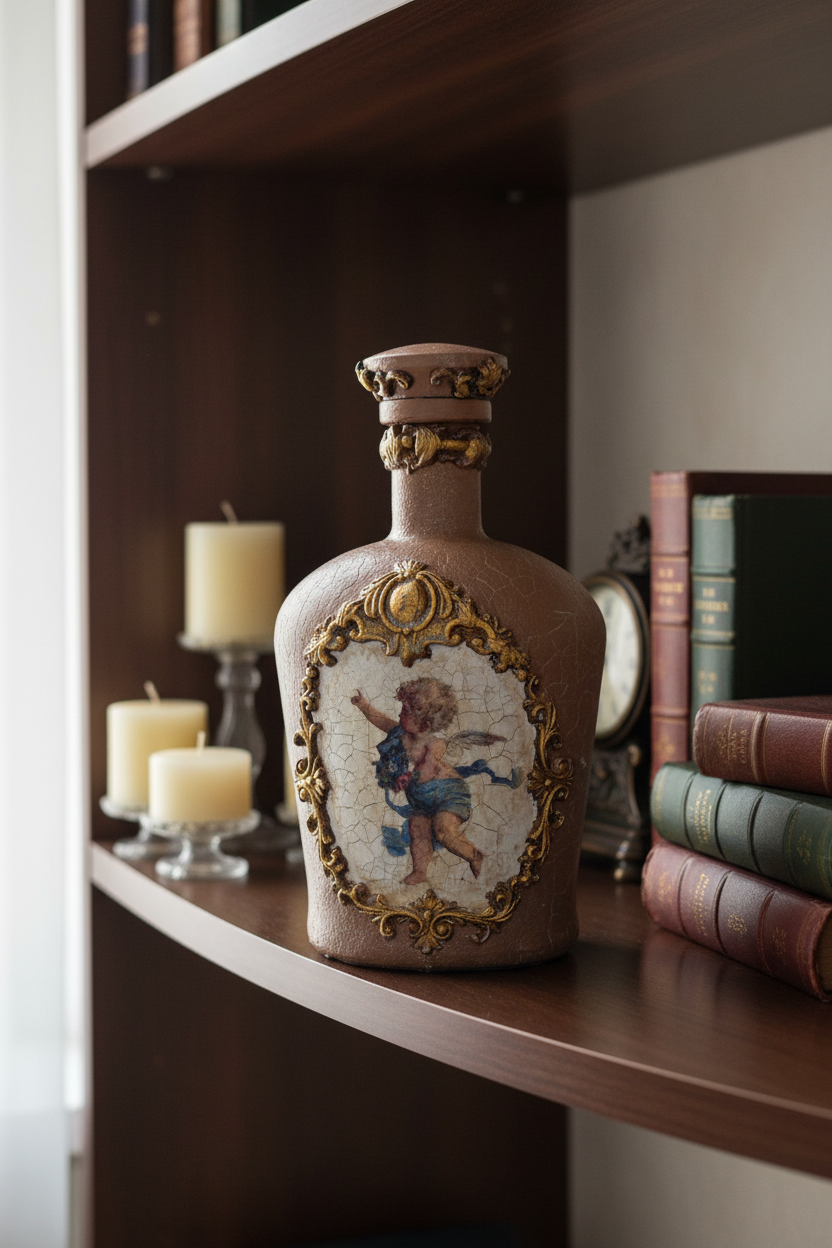 Beige Angel Bottle in Interior