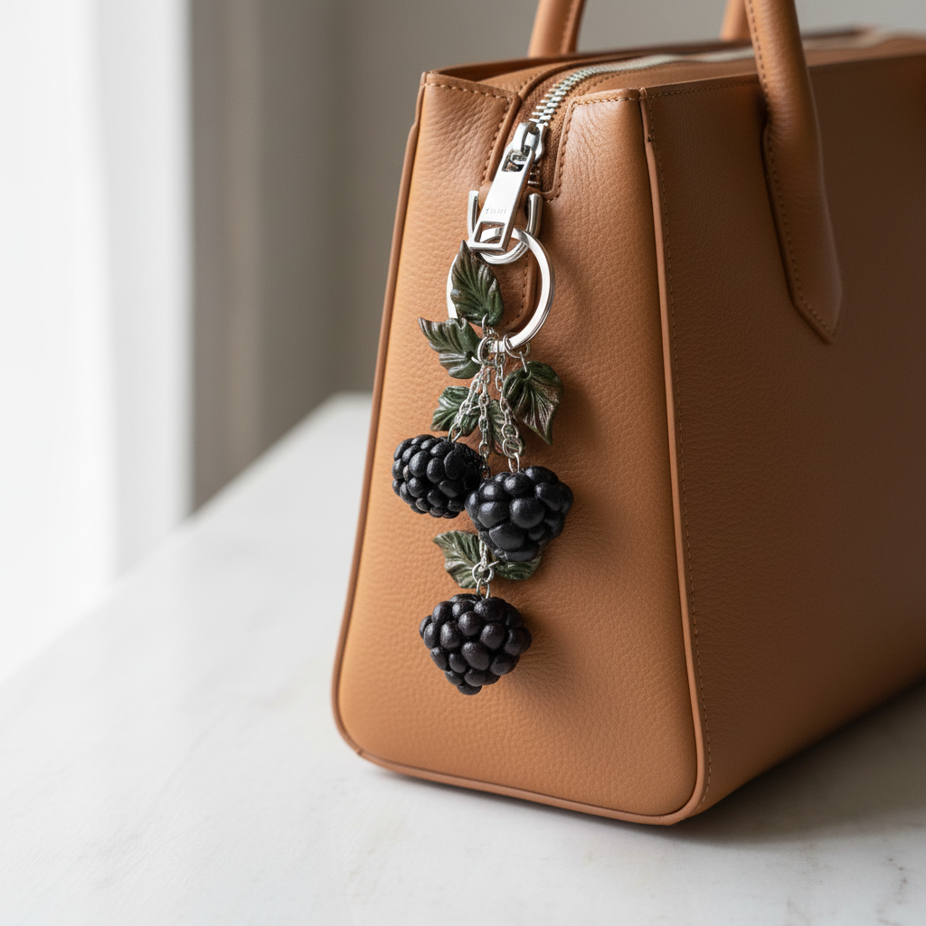 Blackberry Keychain on Bag
