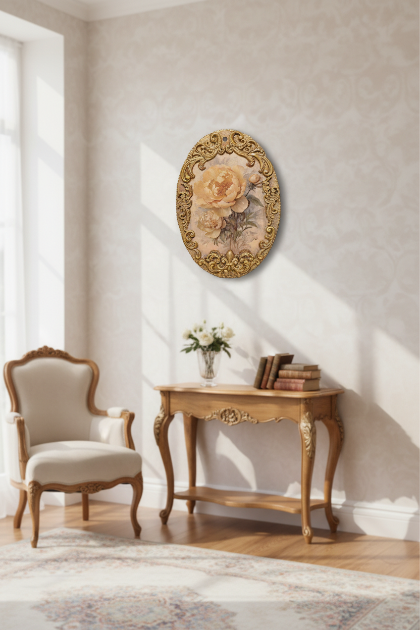 Floral Wall Decor on Wall