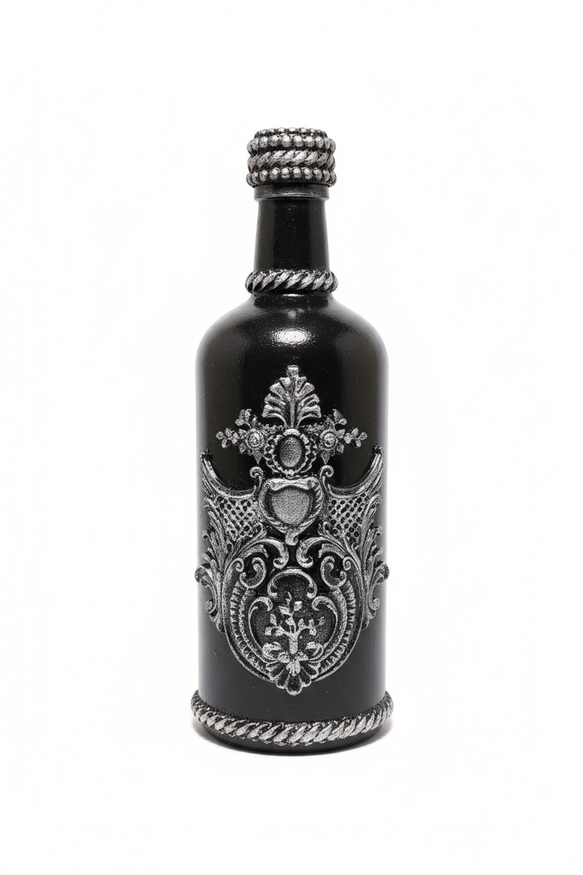 Gothic Decorative Bottle White Background