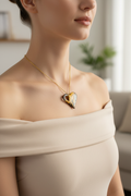 Heart necklace lifestyle photo