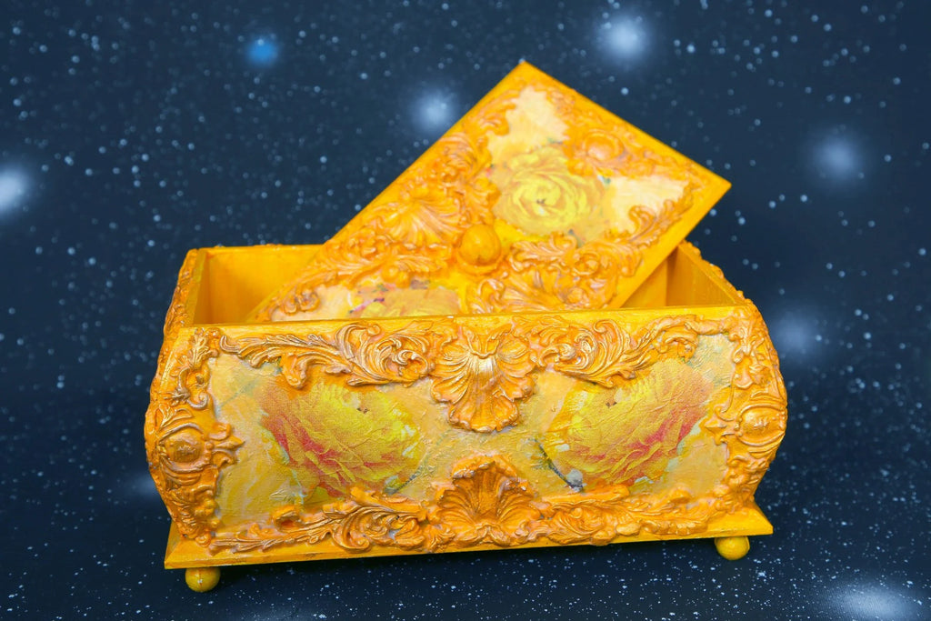 The Duke's Box - Resident Evil Village Inspired Golden Keepsake Box