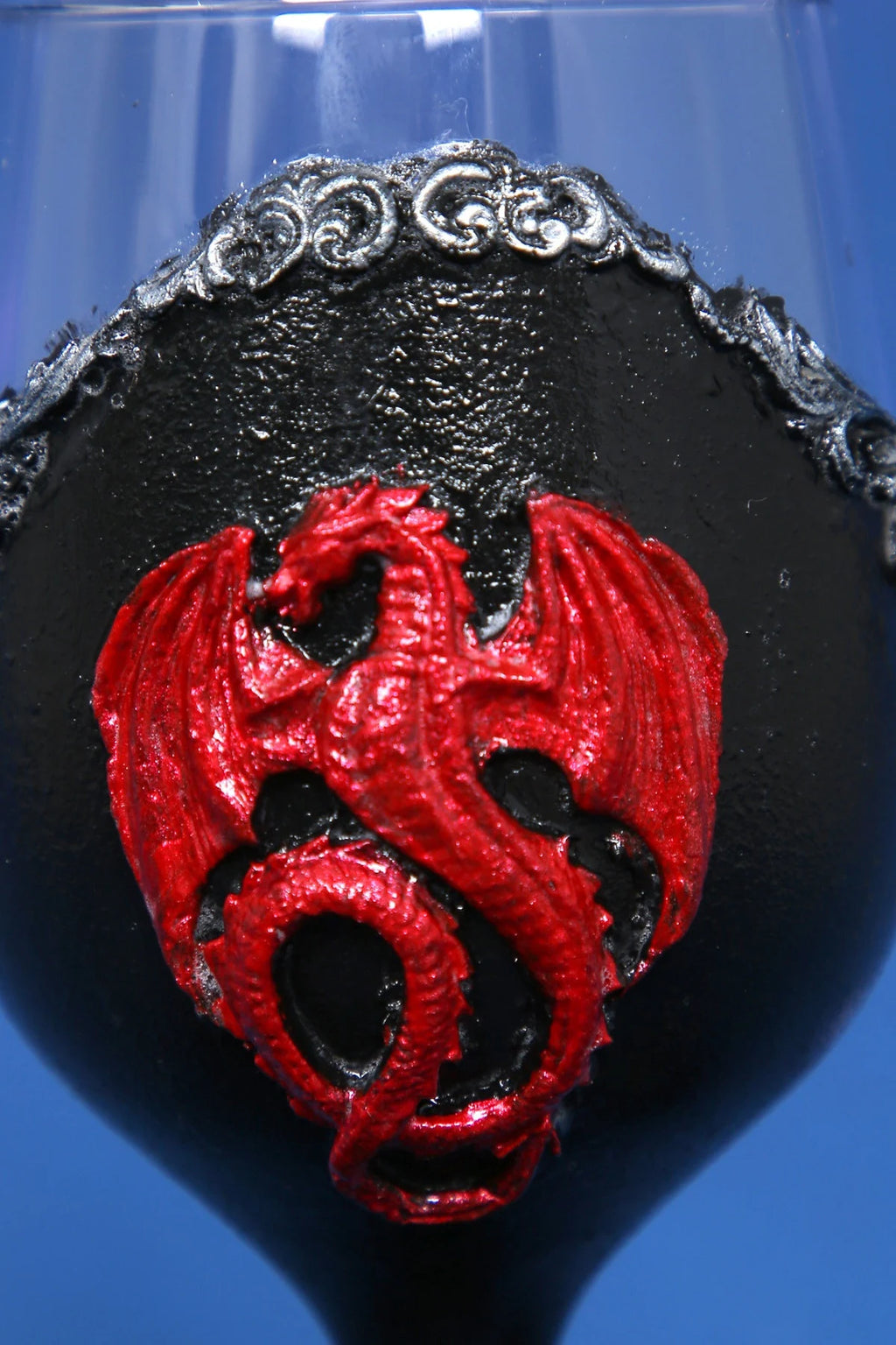 Gothic Dragon Wine Glasses - Set of 2