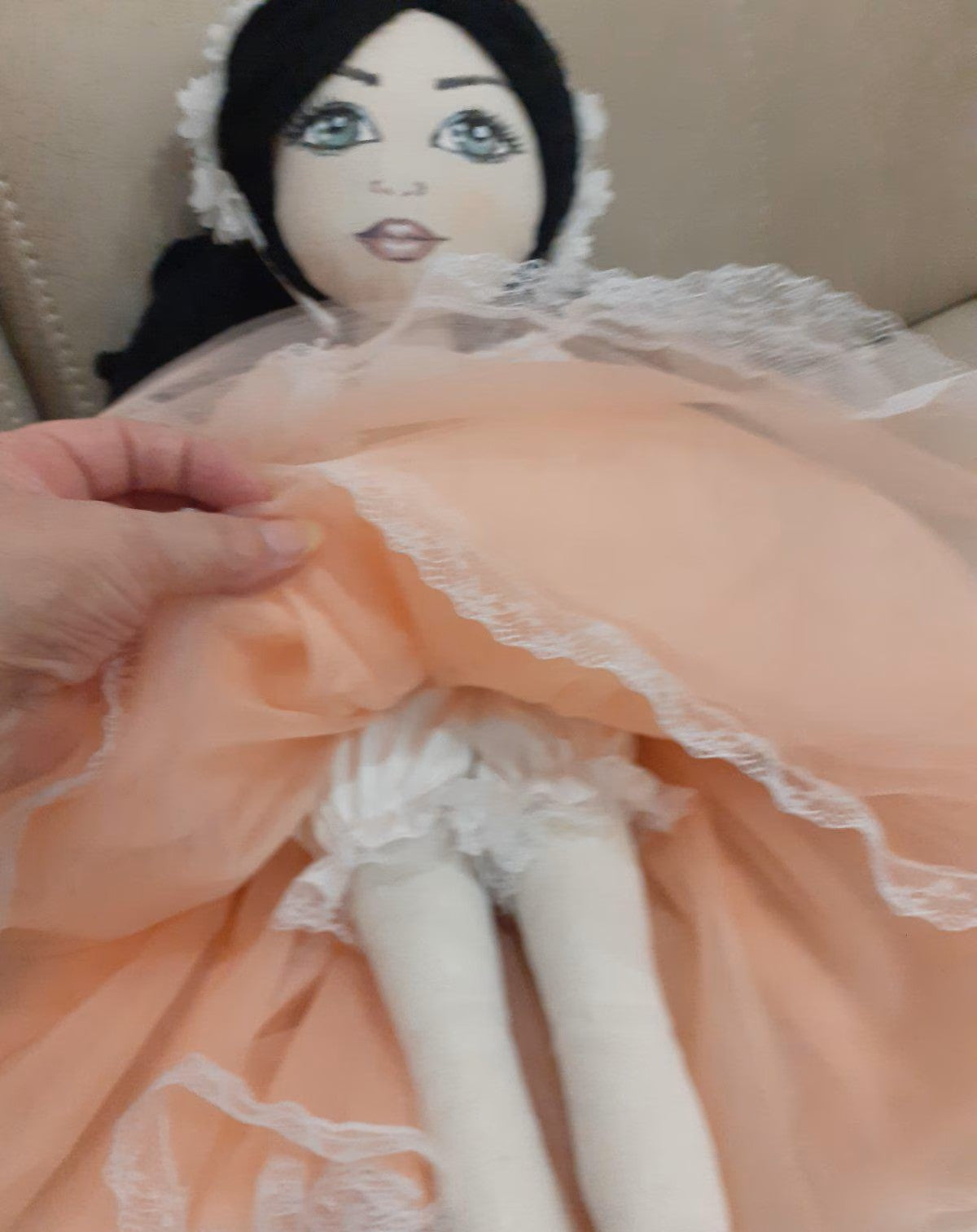 OOAK Collector's Doll - Dark Princess with Dual Wardrobe | Handmade Art Doll