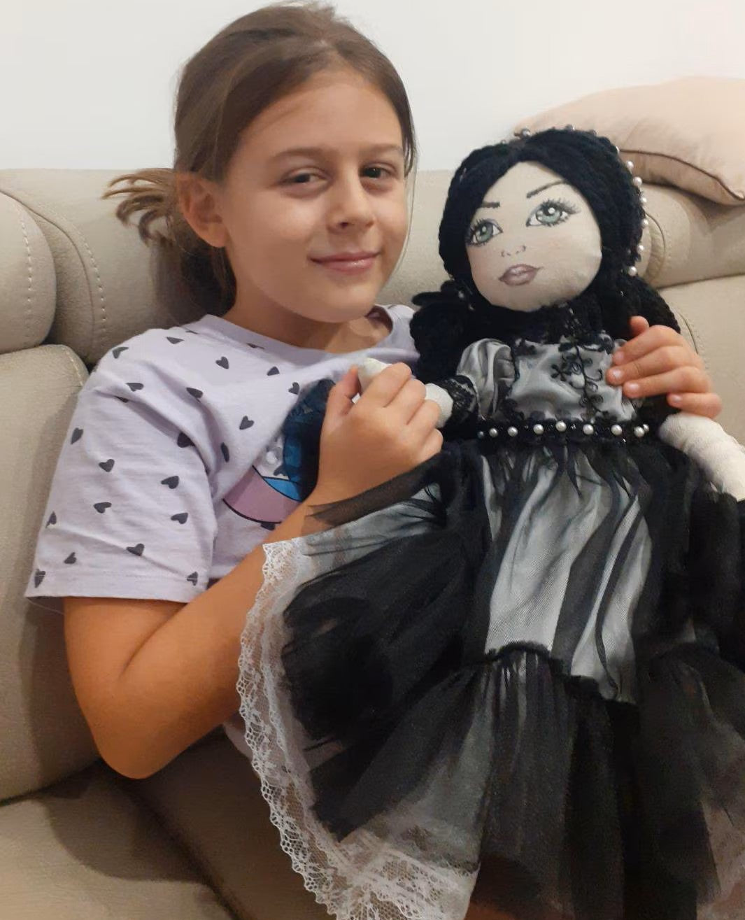 OOAK Collector's Doll - Dark Princess with Dual Wardrobe | Handmade Art Doll