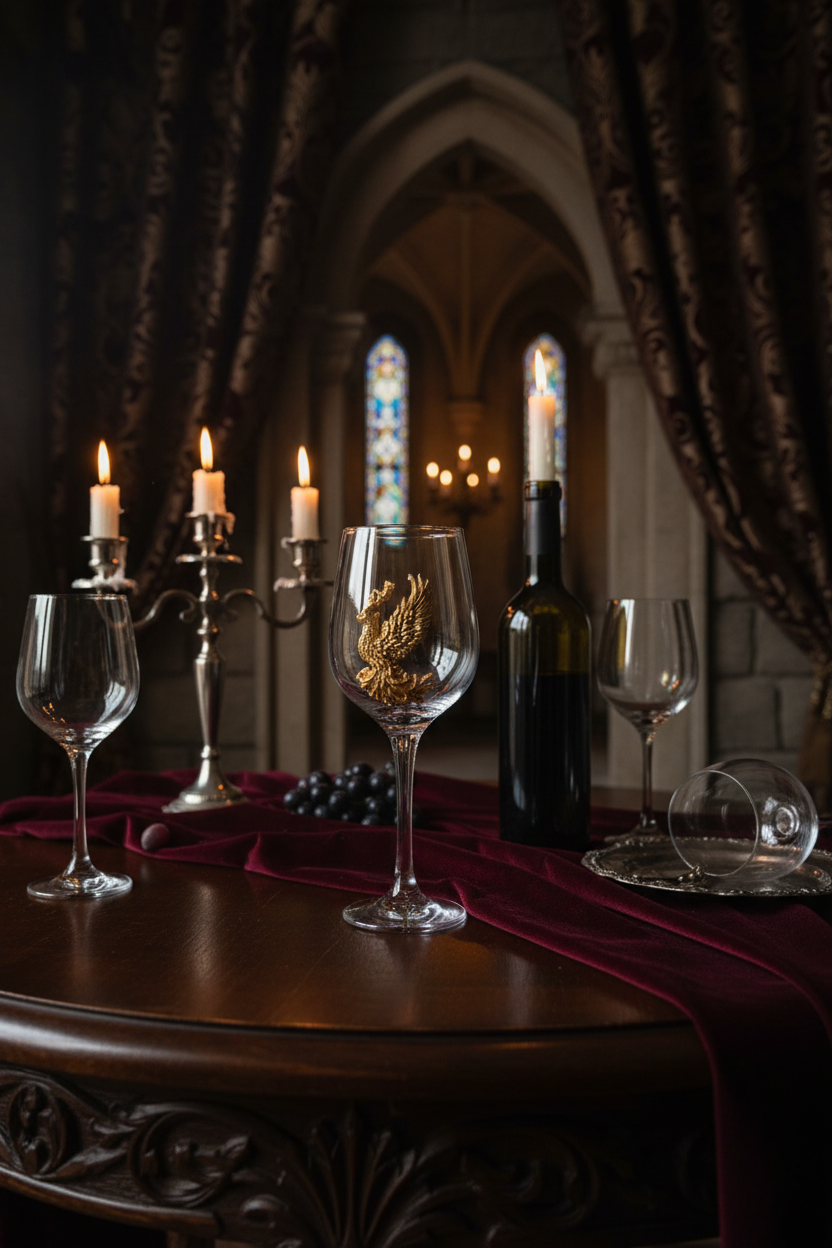 Phoenix Wine Glass Styled