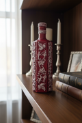 Red Decorative Bottle in Interior